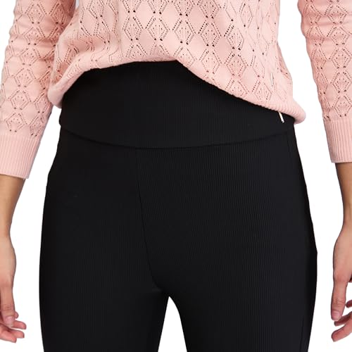 Spykar Black Skinny Fit High Rise Knit Track Pant for Women