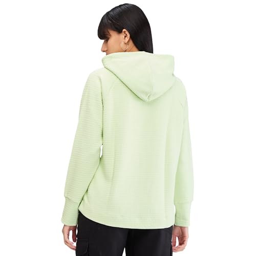 Spykar Green Full Sleeves Oversize Fit Solid Sweat Shirts for Women