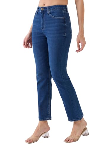 SPYKAR Women's Loose Jeans (WDELI1BE234DARKINDIGO_Dark Indigo