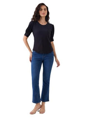 SPYKAR Women's Loose Jeans (WDELI1BE234DARKINDIGO_Dark Indigo