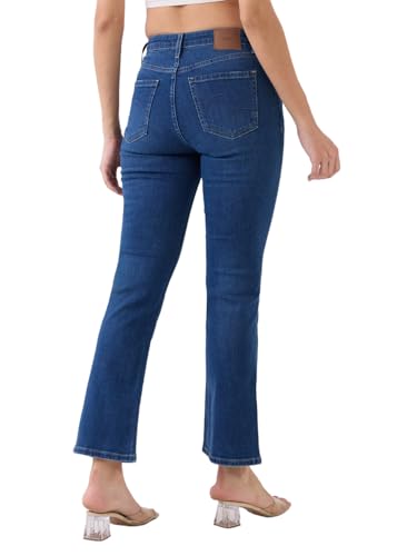 SPYKAR Women's Loose Jeans (WDELI1BE234DARKINDIGO_Dark Indigo