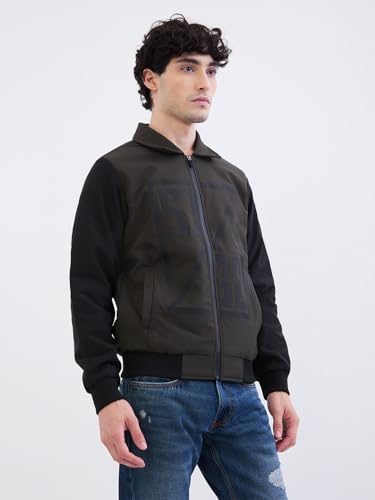 SPYKAR Men's A-Line Coat (MJKLW2BE028_Olive Green