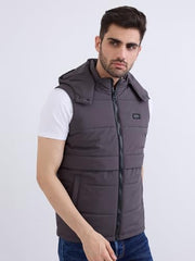 Spykar Charcoal Grey Straight Fit Casual Jackets For Men