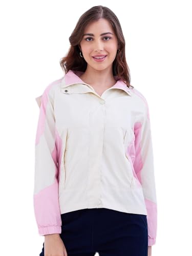 Spykar Pink Regular Fit Casual Jackets For Women