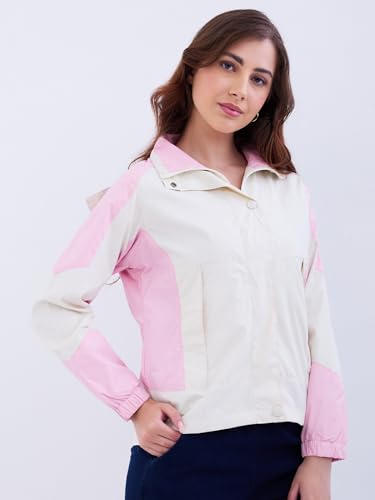 Spykar Pink Regular Fit Casual Jackets For Women