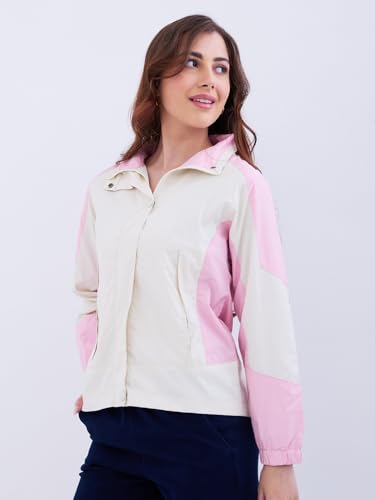 Spykar Pink Regular Fit Casual Jackets For Women