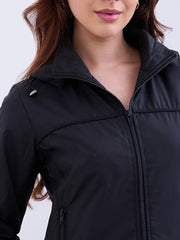 Spykar Black Regular Fit Casual Jackets For Women
