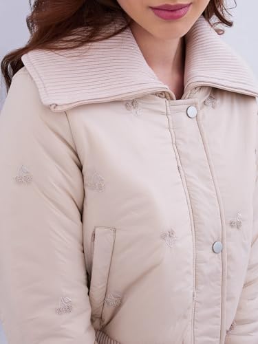 Spykar Beige Regular Fit Casual Jackets For Women