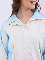 Spykar Sky Blue Regular Fit Casual Jackets For Women