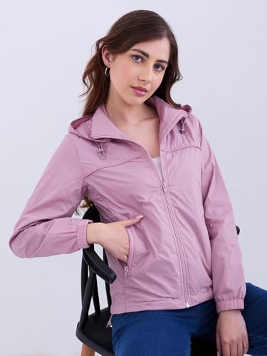 Spykar Pink Clay Regular Fit Casual Jackets For Women