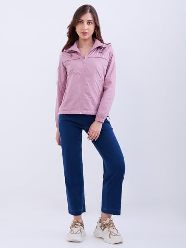 Spykar Pink Clay Regular Fit Casual Jackets For Women