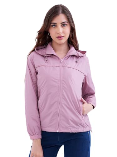 Spykar Pink Clay Regular Fit Casual Jackets For Women