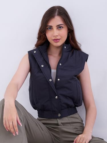 Spykar Grey Regular Fit Casual Jackets For Women