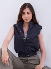 Spykar Grey Regular Fit Casual Jackets For Women