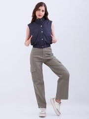 Spykar Grey Regular Fit Casual Jackets For Women