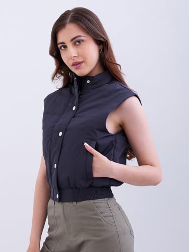 Spykar Grey Regular Fit Casual Jackets For Women