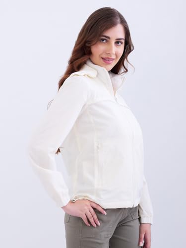 Spykar Off White Regular Fit Casual Jackets For Women