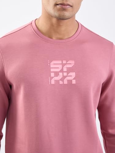Spykar Mauve Pink Slim Fit Casual Sweatshirts for Men