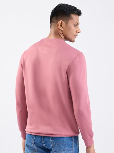 Spykar Mauve Pink Slim Fit Casual Sweatshirts for Men