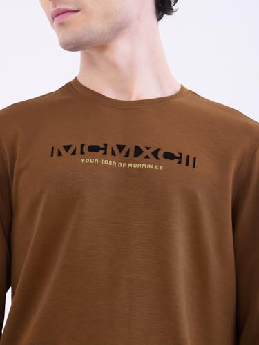 Spykar Military Green Slim Fit Casual Sweatshirts for Men