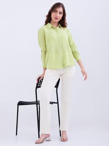 Spykar Off White High Rise Boot Cut Fit Casual Knit Track Pants for Women