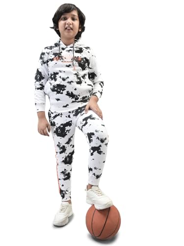 Crimsoune Club Boy's White Printed Joggers (15-16Y) - Goyalsons ShopMax