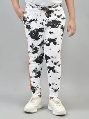 Crimsoune Club Boy's White Printed Joggers (15-16Y) - Goyalsons ShopMax