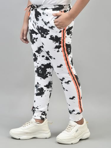 Crimsoune Club Boy's White Printed Joggers (15-16Y) - Goyalsons ShopMax