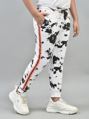 Crimsoune Club Boy's White Printed Joggers (15-16Y) - Goyalsons ShopMax