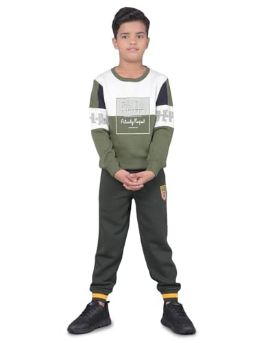 Crimsoune Club Boy's Olive Joggers (15-16Y) - Goyalsons ShopMax