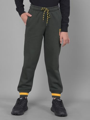 Crimsoune Club Boy's Olive Joggers (15-16Y) - Goyalsons ShopMax