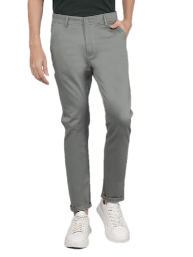 Crimsoune Club Men's Green Dobby Trousers