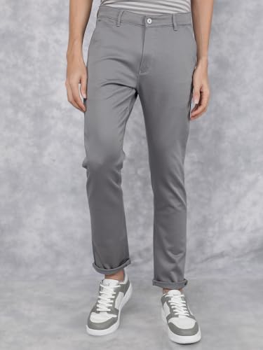 Crimsoune Club Men's Grey Dobby Trousers (40)