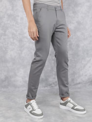 Crimsoune Club Men's Grey Dobby Trousers (40)