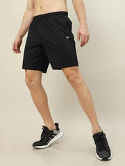 TECHNOSPORT Men's Active Shorts - (MSOR76BLK2XL_Black_2XL) Pack of 1