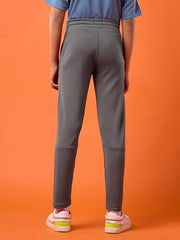 TECHNOSPORT Boy's Slim Fit Track Pant - (BPBR25IRG030_Iron Grey_7-8 Years)