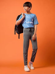 TECHNOSPORT Boy's Slim Fit Track Pant - (BPBR25IRG030_Iron Grey_7-8 Years)