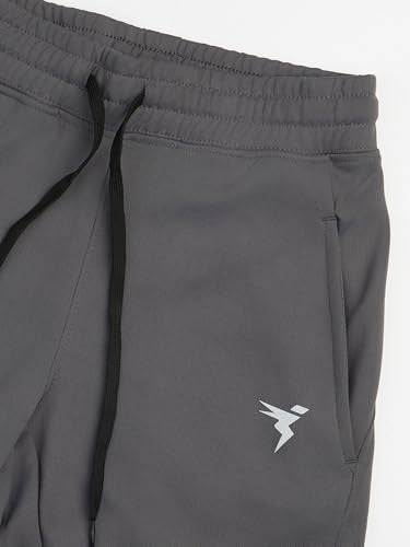 TECHNOSPORT Boy's Slim Fit Track Pant - (BPBR25IRG030_Iron Grey_7-8 Years)