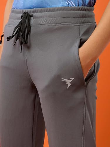 TECHNOSPORT Boy's Slim Fit Track Pant - (BPBR25IRG030_Iron Grey_7-8 Years)