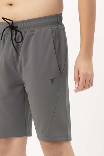 TECHNOSPORT Boys Regular Shorts - (BSBR26IRG032_Iron Grey_9-10 Years)