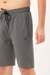 TECHNOSPORT Boys Regular Shorts - (BSBR26IRG032_Iron Grey_9-10 Years)