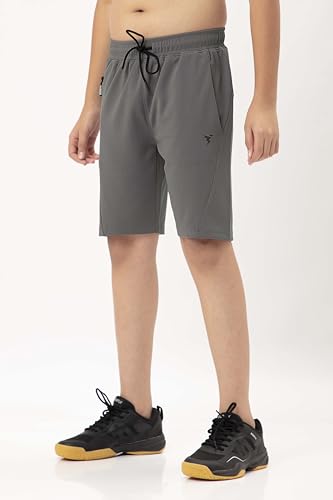 TECHNOSPORT Boys Regular Shorts - (BSBR26IRG032_Iron Grey_9-10 Years)