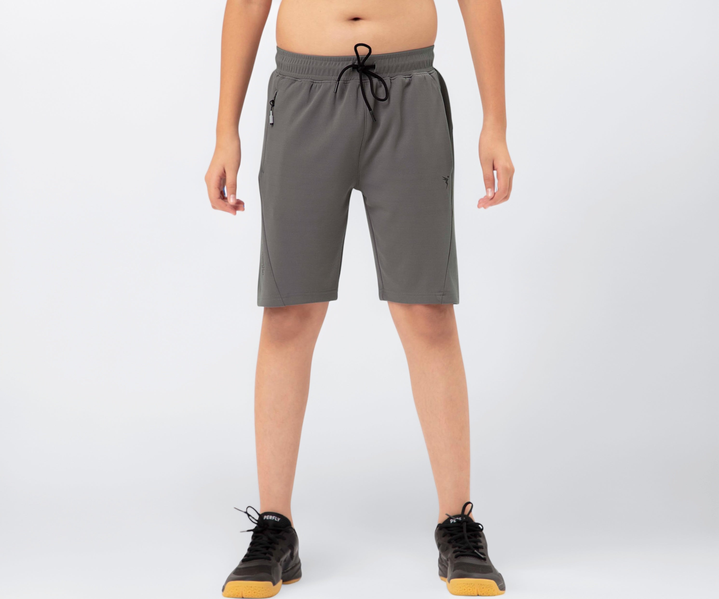 TECHNOSPORT Boys Regular Shorts - (BSBR26IRG034_Iron Grey_11-12 Years)