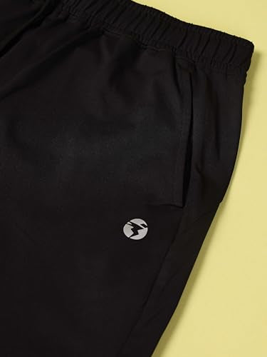 TECHNOSPORT Womens Regular Fit Track Pant for Gym, Workout & Sports - (WPW134BLK_Black_S)