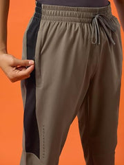 TECHNOSPORT Boys Slim Fit Sports Trackpants (Olive) Kids Track Pants with TS Flexi Moisture-Wicking Fabric, Cargo Pockets, Drawstring | Track Pants for Boys 10-12 Years