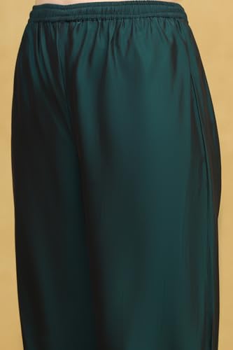 Rangriti Women's Polyester Kurta Set (CHRIMA22265AW25DPGR_Deep Green