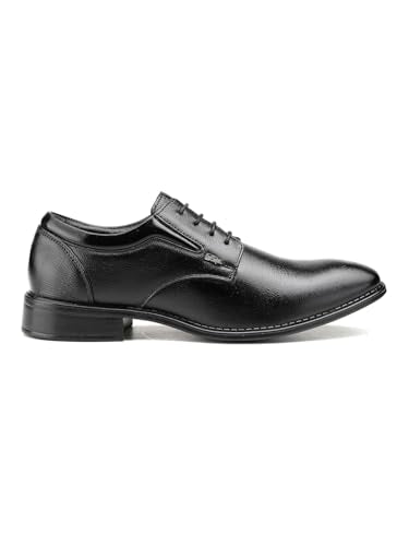 Lee Cooper LC1473E2R Men's Leather Derby Formal Shoes | Lightweight, Comfortable & Stylish Lace-Ups for Office, Business 42EU_8UK