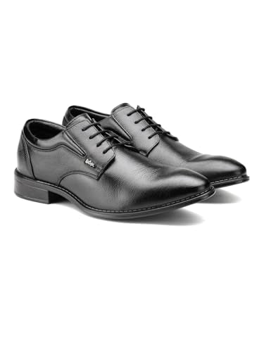 Lee Cooper LC1473E2R Men's Leather Derby Formal Shoes | Lightweight, Comfortable & Stylish Lace-Ups for Office, Business 42EU_8UK