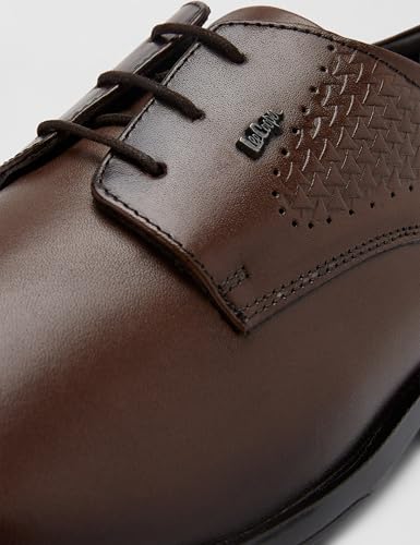 Lee Cooper Men's LC4865ER Leather Formal Shoes_LC4865ER_Brown_45EU