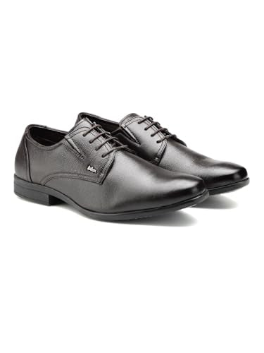 Lee Cooper LC2157B3R Men's Leather Derby Formal Shoes | Lightweight, Comfortable & Stylish Lace-Ups for Office, Business 42EU_8UK